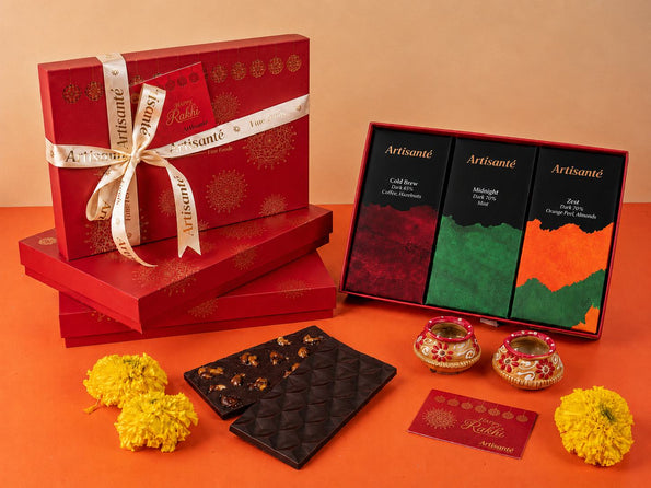 Dark Indulgence Rakhi Gift Box - Artisanté.in