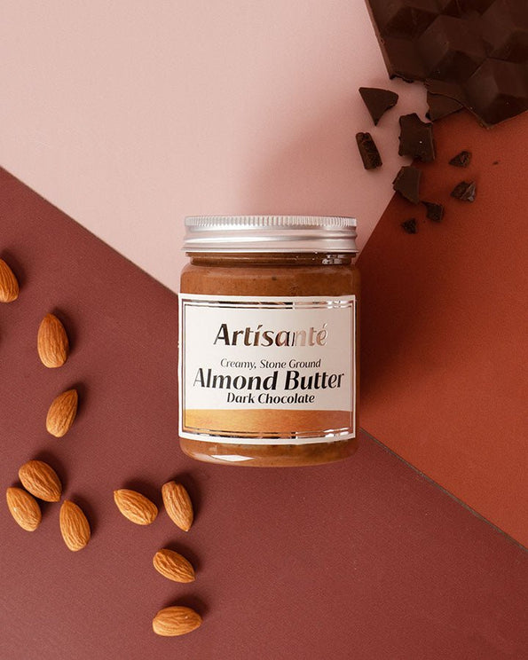 Almond Butter Dark Chocolate, Stone Ground - Artisanté.in
