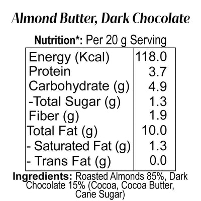 Almond Butter Dark Chocolate - Artisanté.in