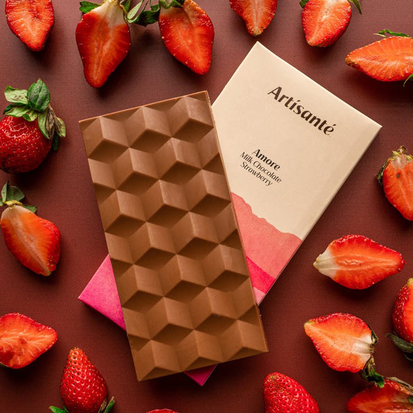 Amore Strawberry Milk Chocolate - Artisanté.in