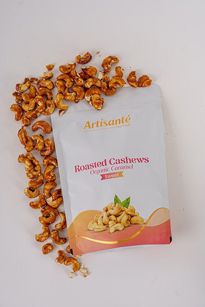 Caramelized Roasted Cashews | 170 Grams - Artisanté.in