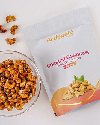 Caramelized Roasted Cashews | 170 Grams - Artisanté.in
