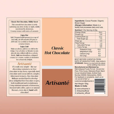 Classic Hot Chocolate Back - Artisanté.in