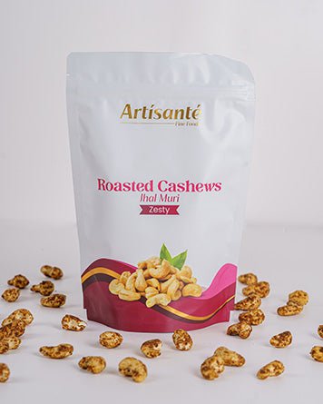 Roasted Cahews, Jhal Muri Spiced | 170 Grams - Artisanté.in